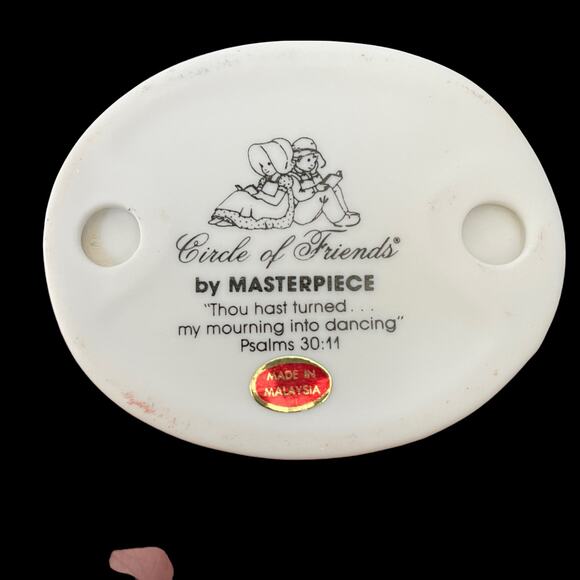 Homco Circle of Friends Bisque Figures by Masterpiece Lot of 3 Collectible 1990s - Picture 10 of 16